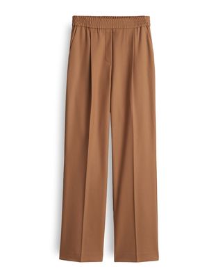 Opus macie vibe Broek met wijde pijpen en comfortabele tailleband
