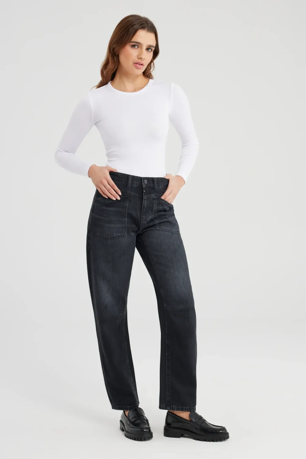 Cup Of Joe Denim arc leg Blauw Selena