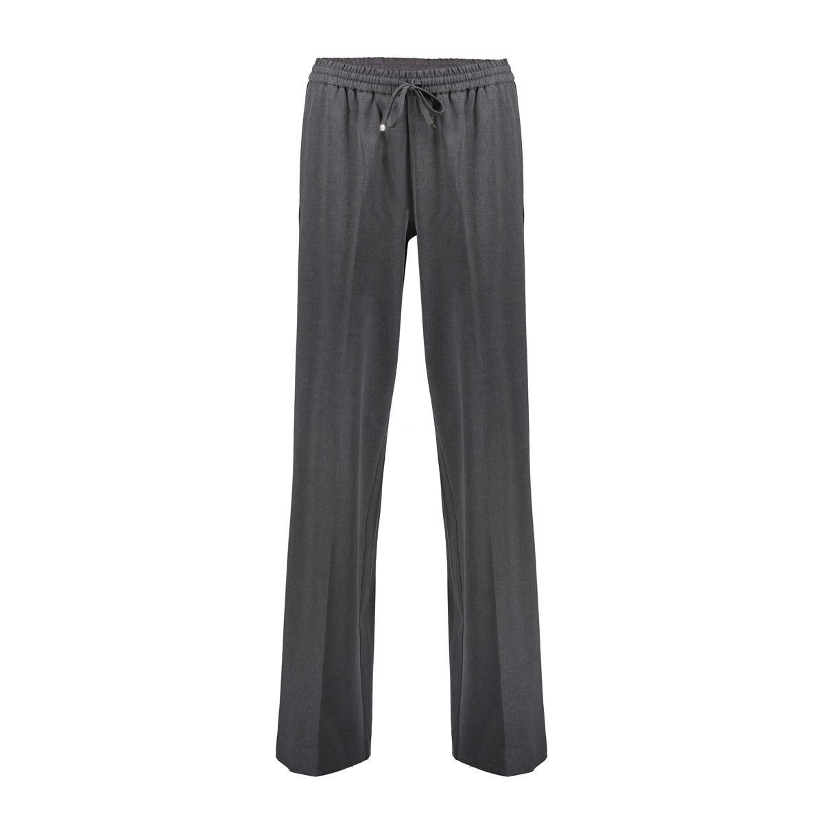 Geisha Pants flair + piping Grijs