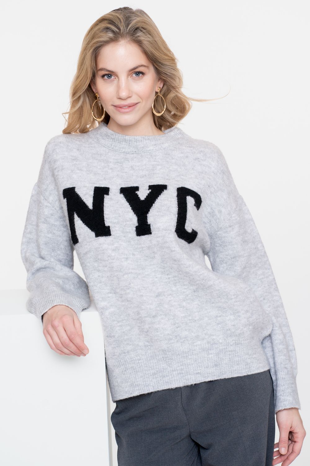 Geisha Pullover NYC Grijs