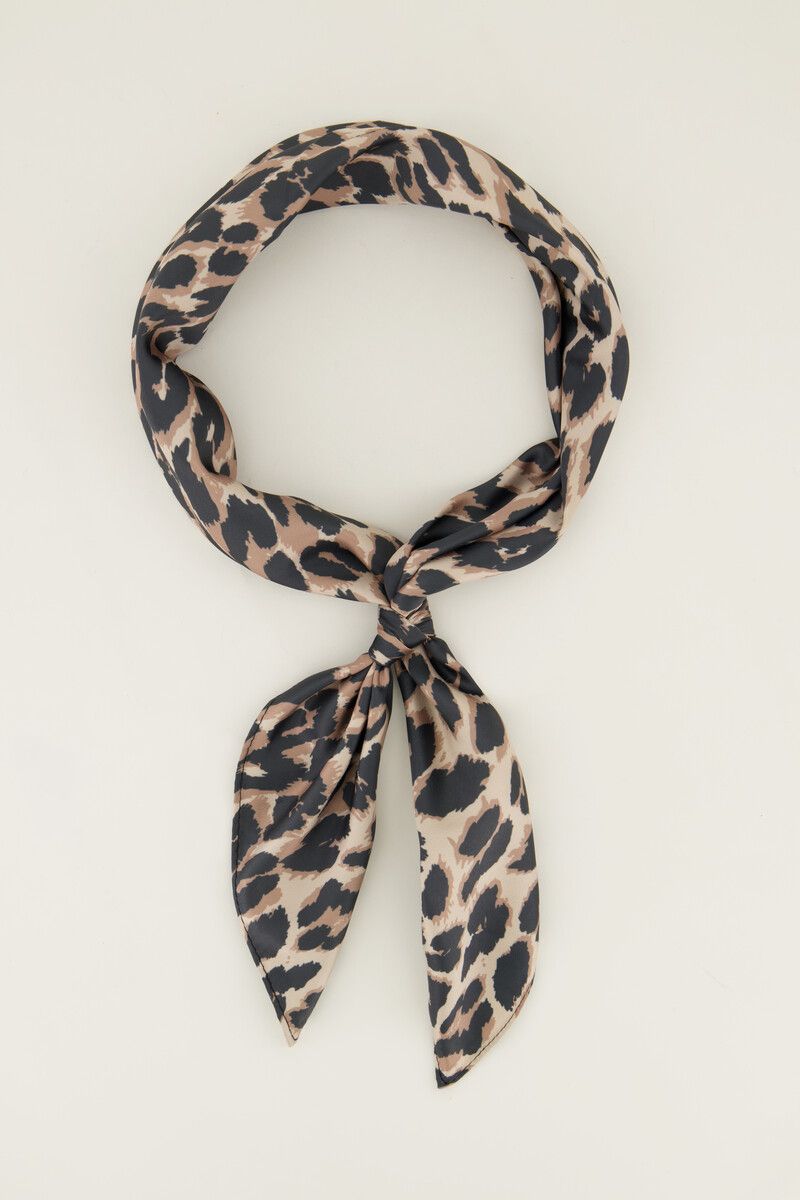 My Jewellery Scarf mini leopard Bruin