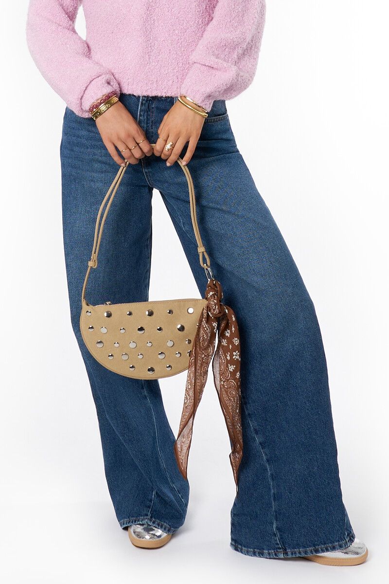My Jewellery Bag crossbody studs beige Beige
