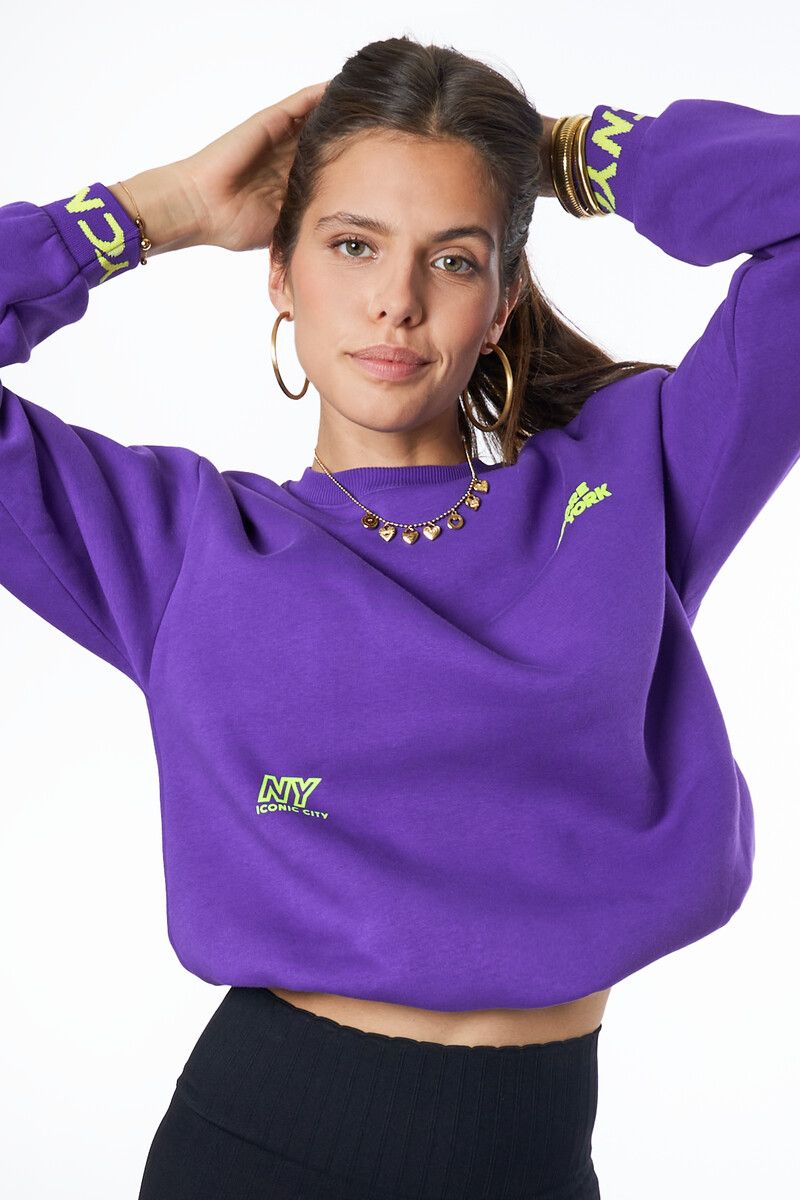 My Jewellery J&#39;adore New York sweater Paars