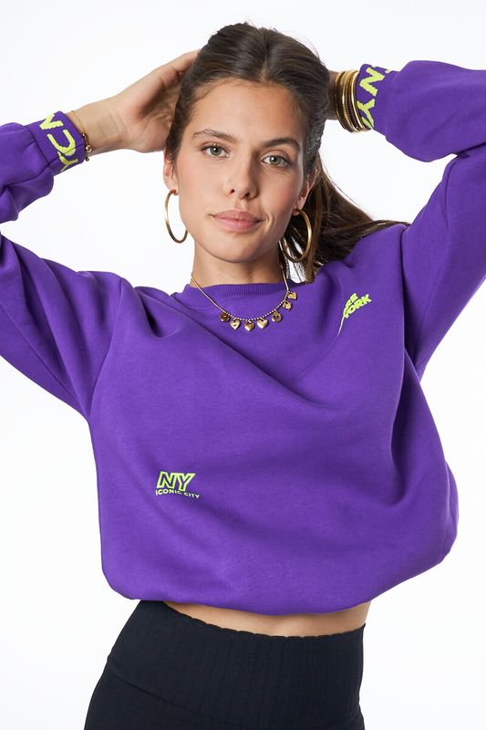 My Jewellery J&#39;adore New York sweater Paars