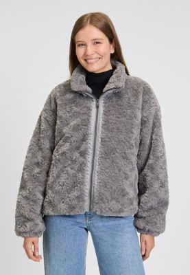 Covered ladies jacket grijs