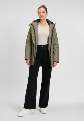 Covered Halflange ladies jas groen