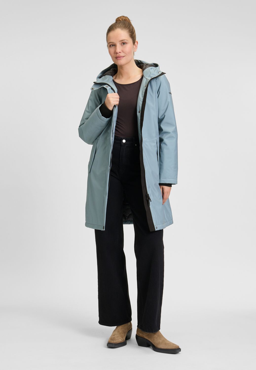 Covered ladies jacket blauw