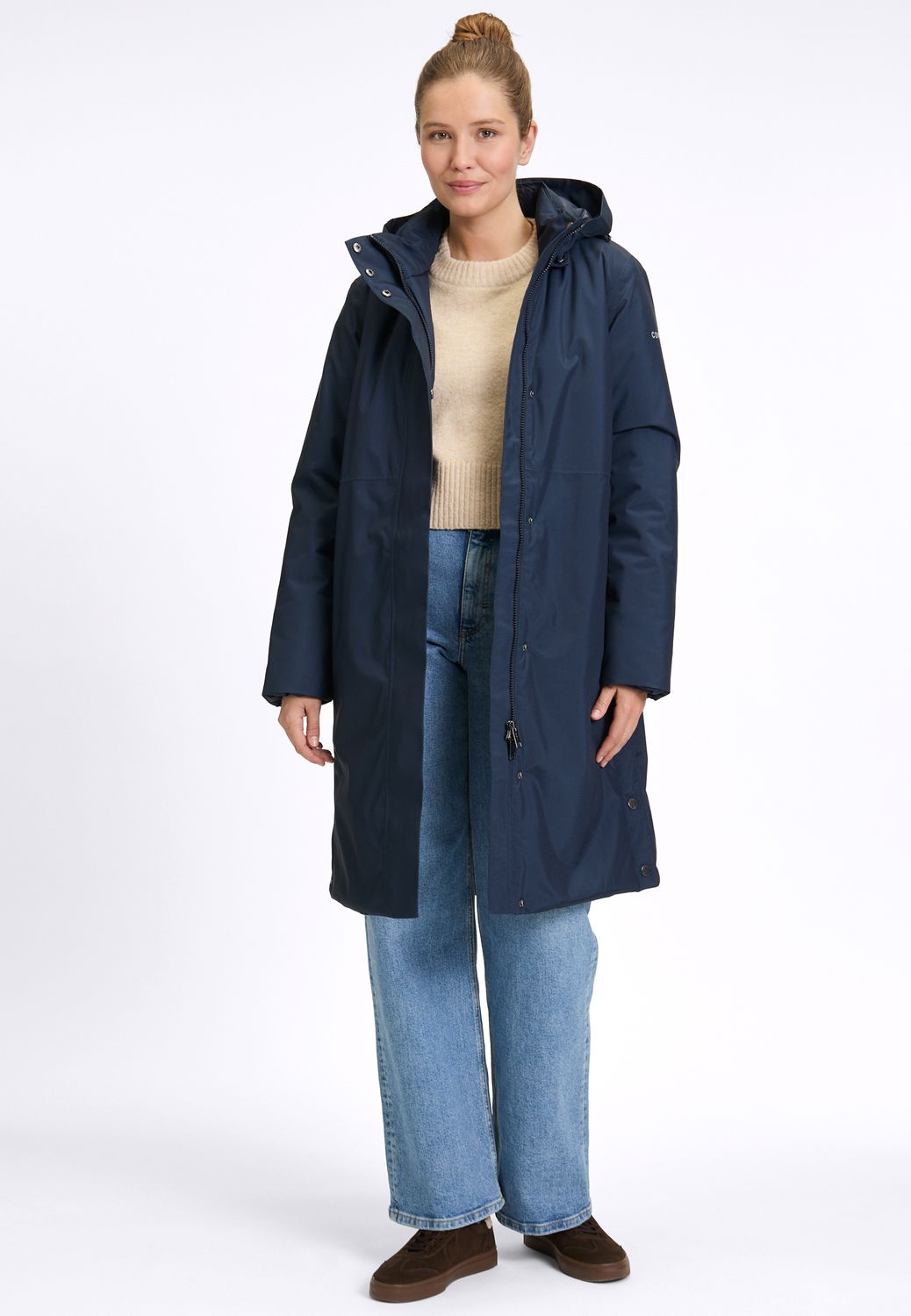 Covered ladies jacket donker blauw