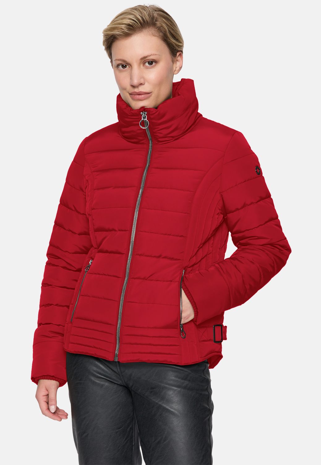 Covered ladies jacket rood