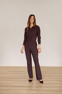 Studio Anneloes Flair bonded trousers Bruin