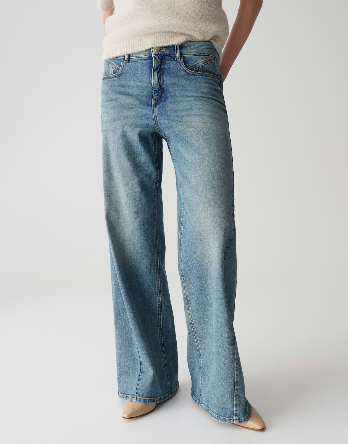 Opus Pants Melly blauwe jeans