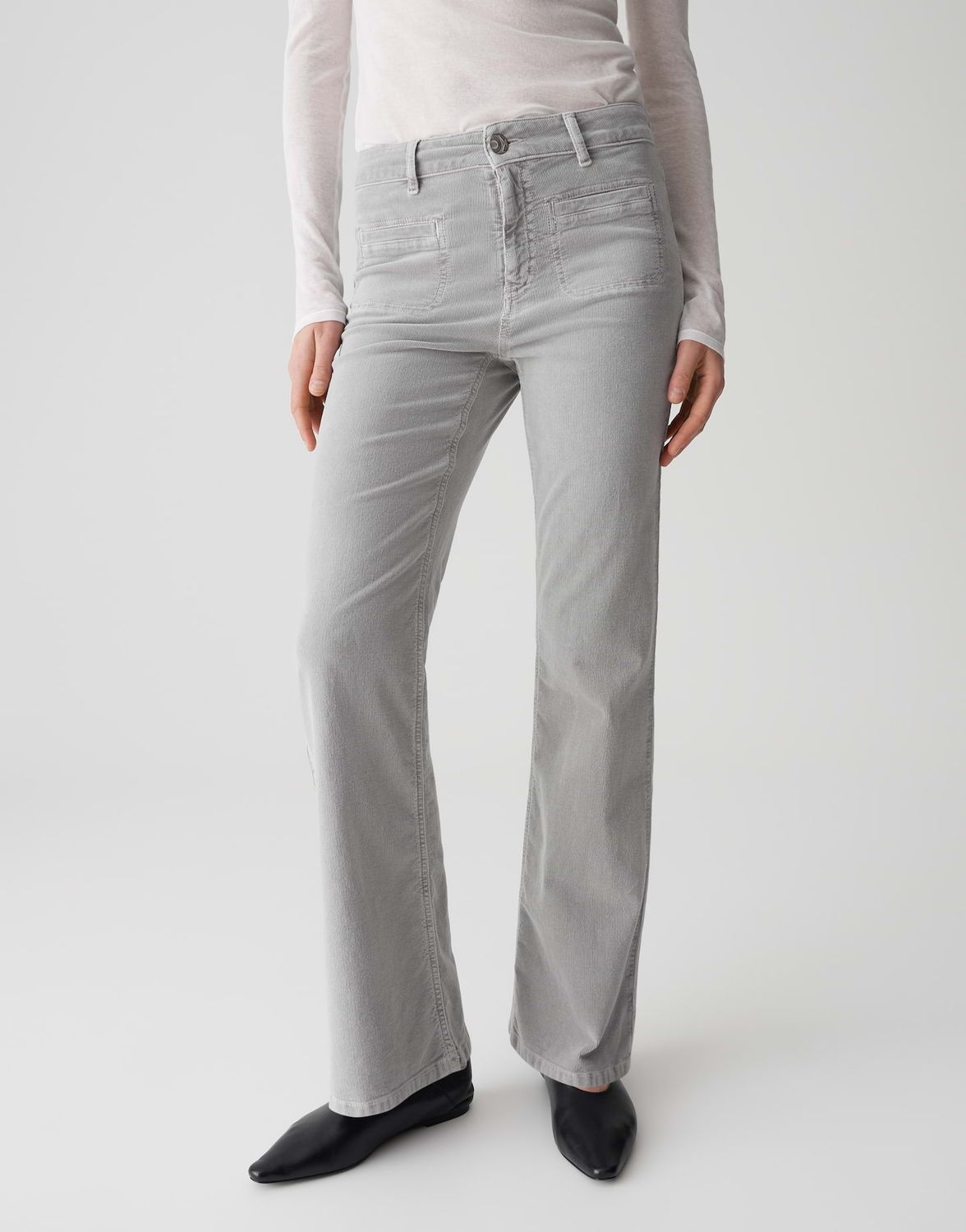 Opus Pants Melly fresh grijze jeans