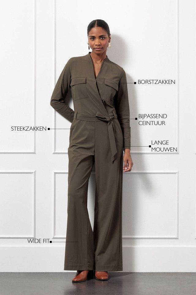 Studio Anneloes Nadia pocket jumpsuit Groen