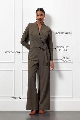 Studio Anneloes Nadia pocket jumpsuit Groen