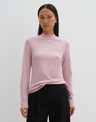 Someday Karlette detail roze trui met turtleneck