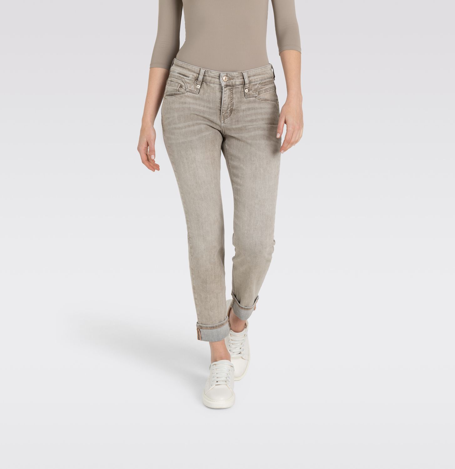 Mac Women RICH SLIM beige jeans