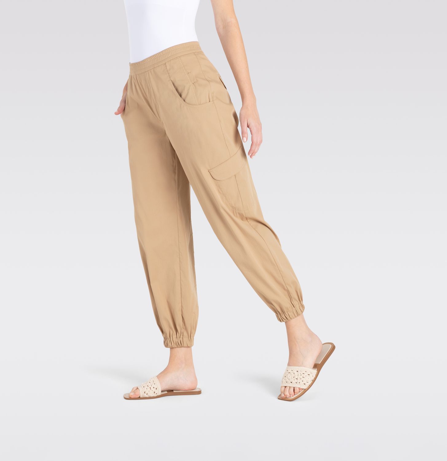 Mac Women ELVA  beige cargo broek