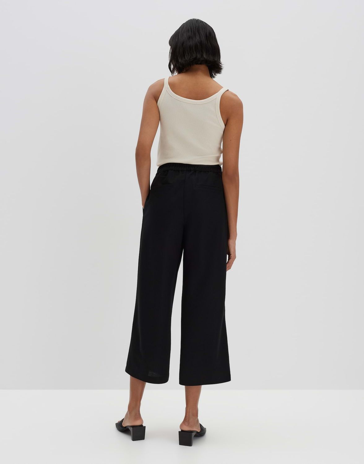 Someday Cenya croppe zwarte broek