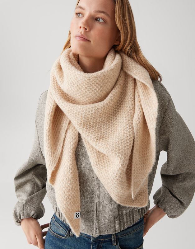 Opus Afraasi scarf Beige