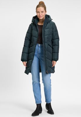 Covered jas adele Petrol blauw