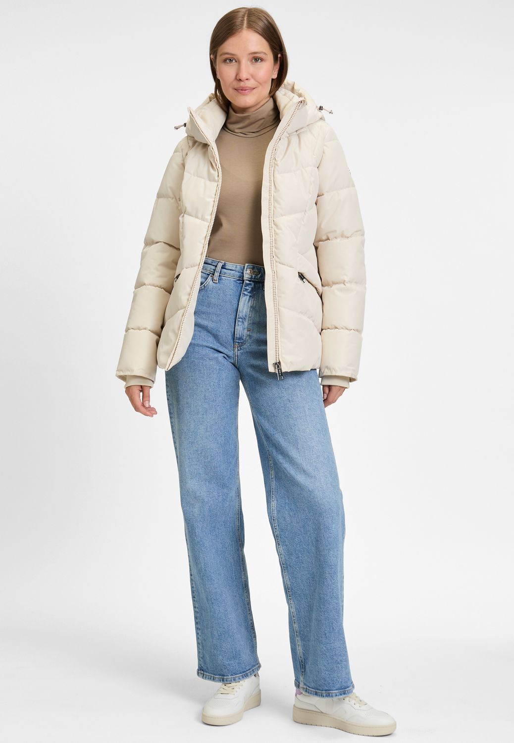 Covered jas Anna Ecru