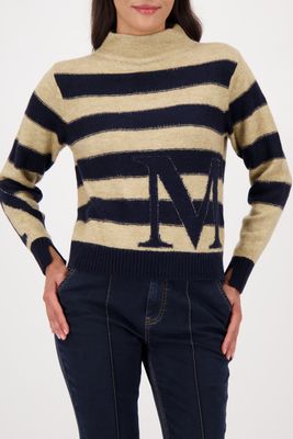 Monari Pullover night sky ringel Blauw