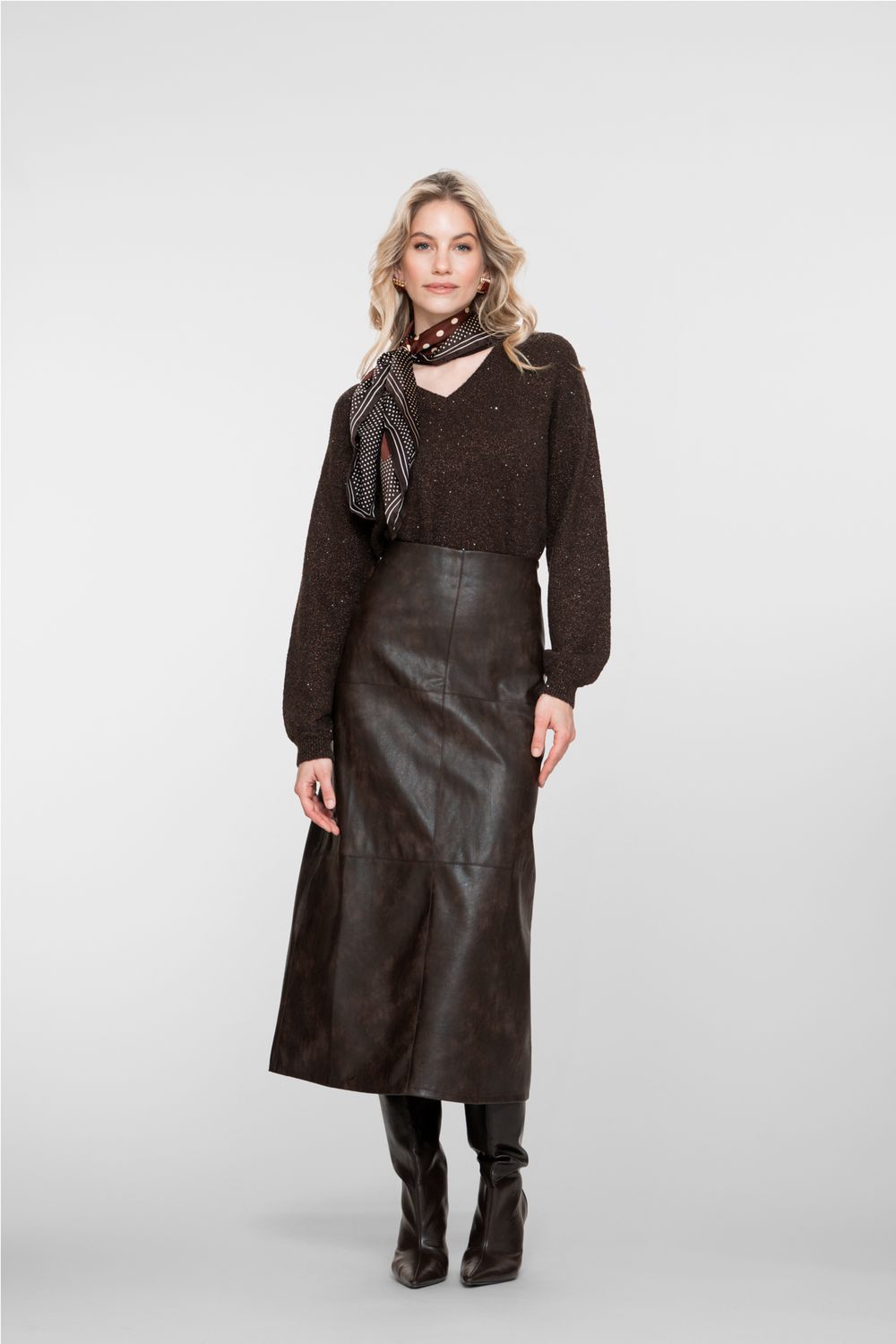 Geisha Rok P.U. Zwart