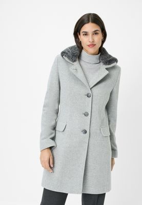 Fuchs Schmitt wollen mantel Grijs met afneembare kraag