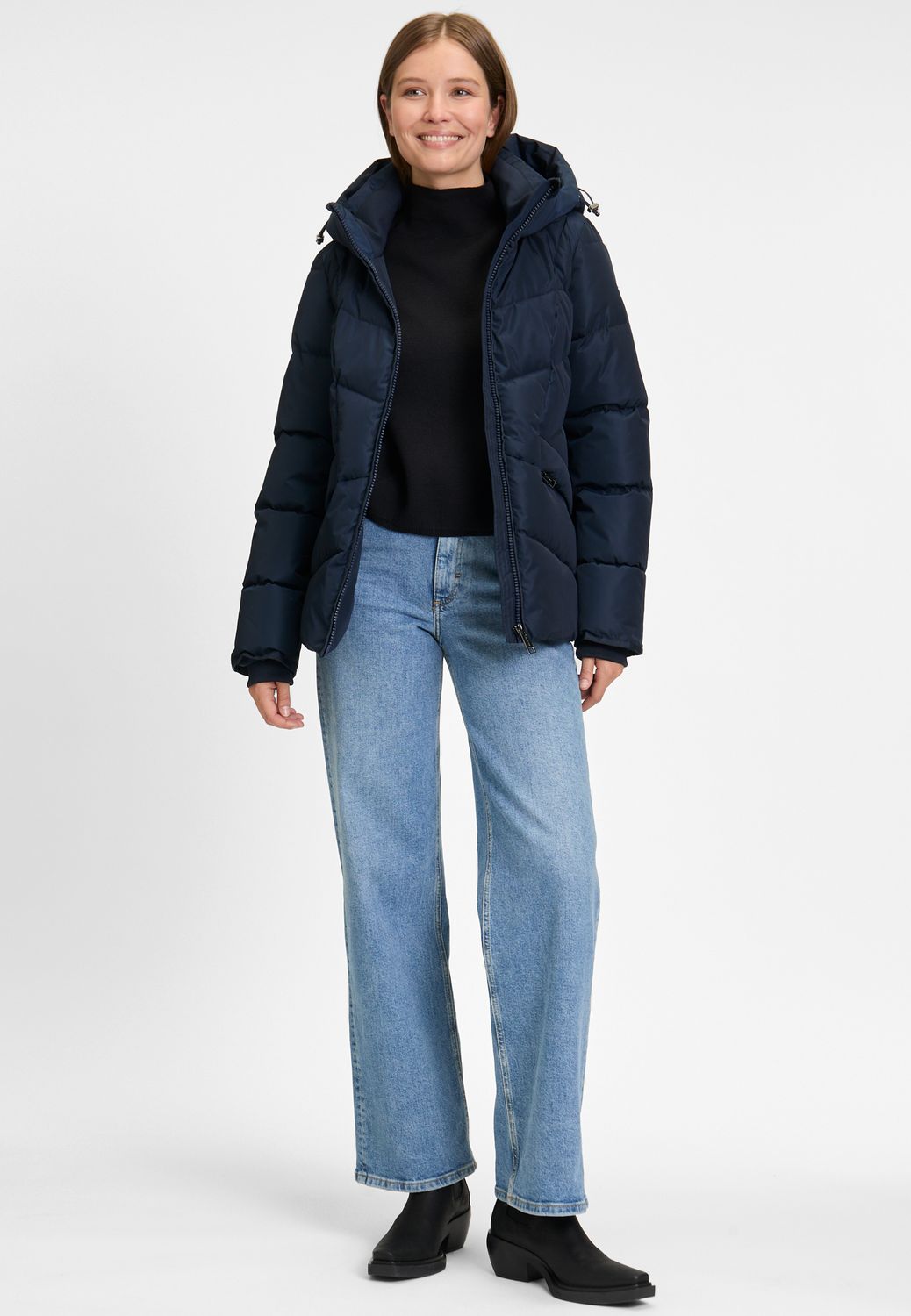Covered jas Anna blauw
