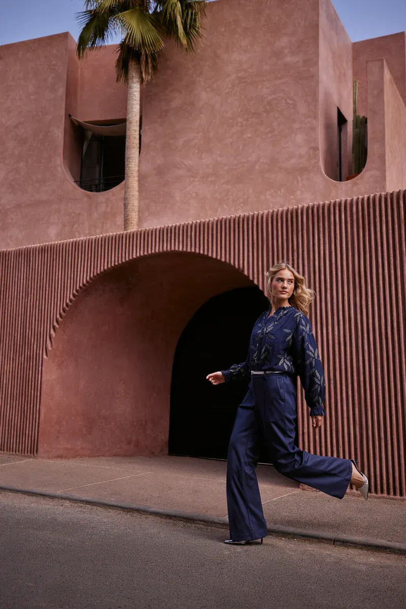 Nukus Jill Pants Scuba Blauw