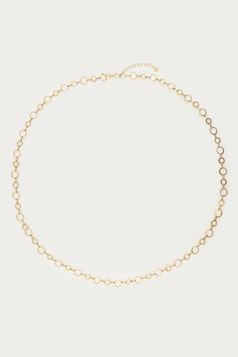 My Jewellery Necklace long circle chains Goud
