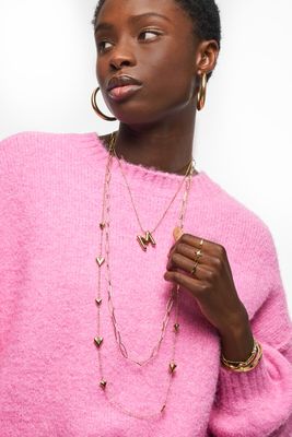 My Jewellery Necklace long square chain Goud