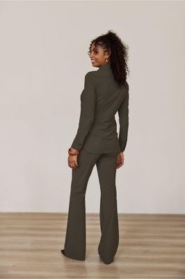 Studio Anneloes Flair bonded trousers Groen