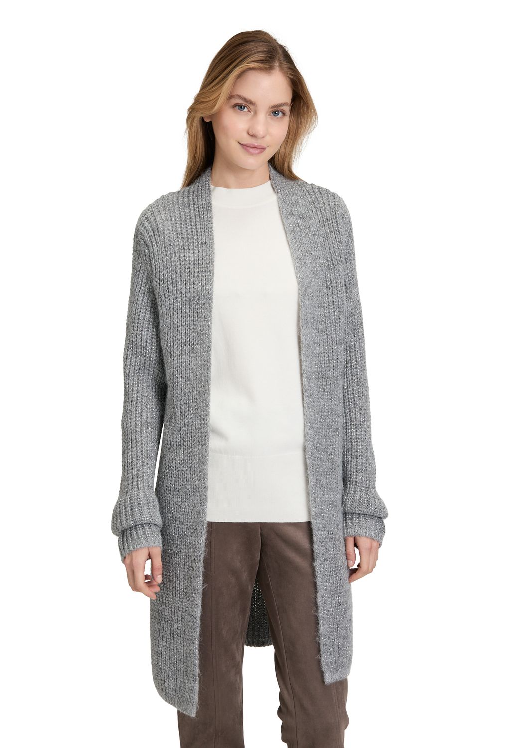 Betty Barclay Collection Strick Koll 2 Grijs