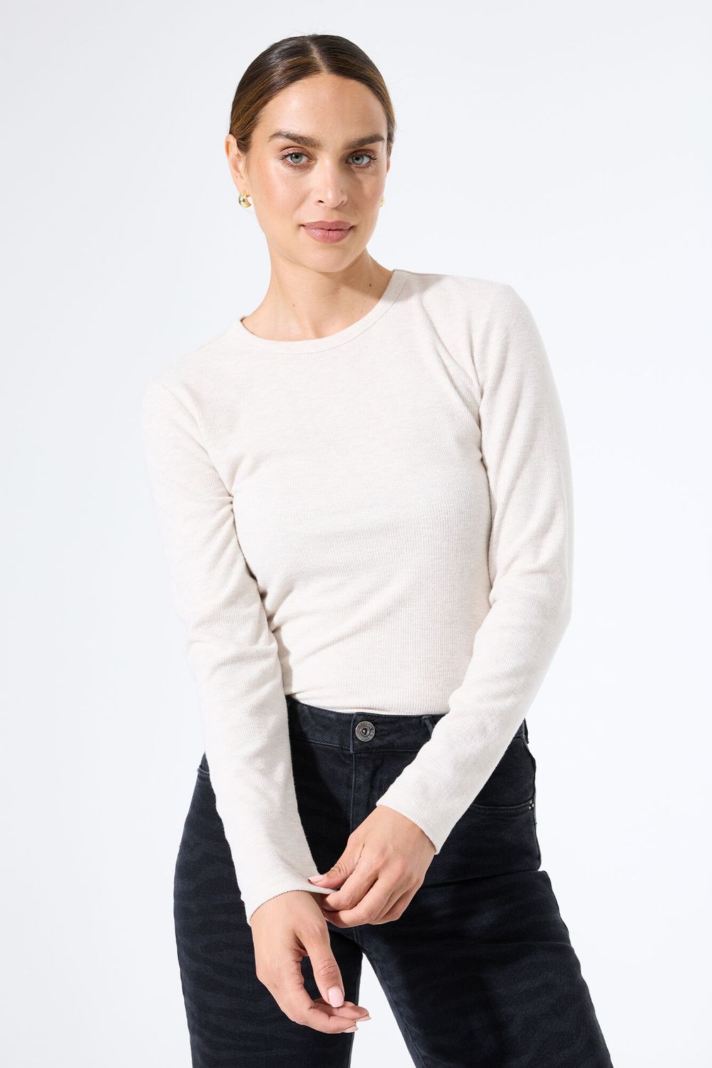 Garcia ladies T-shirt ls Beige