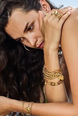 My Jewellery Bracelet oval irregular chain Goud