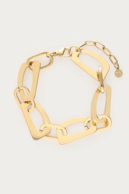 My Jewellery Bracelet oval irregular chain Goud
