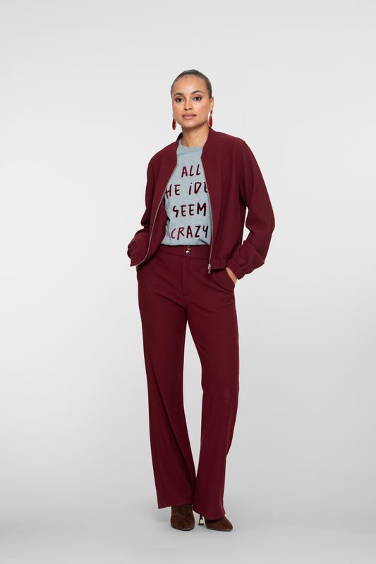 Geisha Bomber comfy Rood