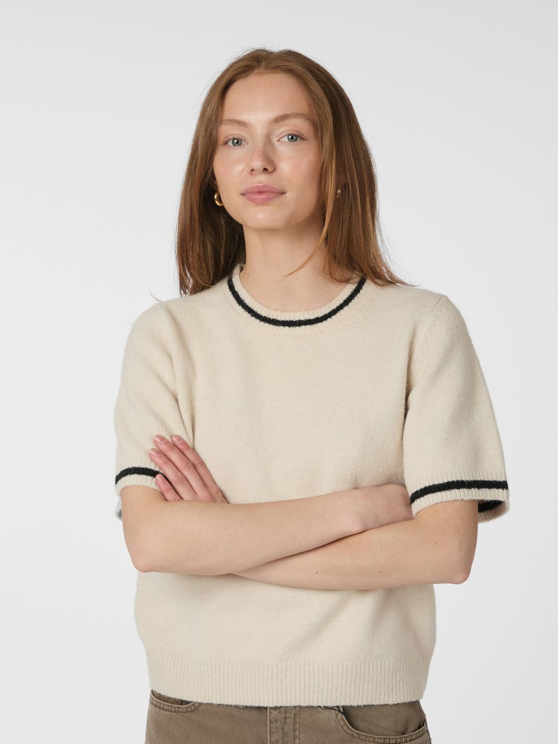 Neo Noir Mawina Knit Tee Wit