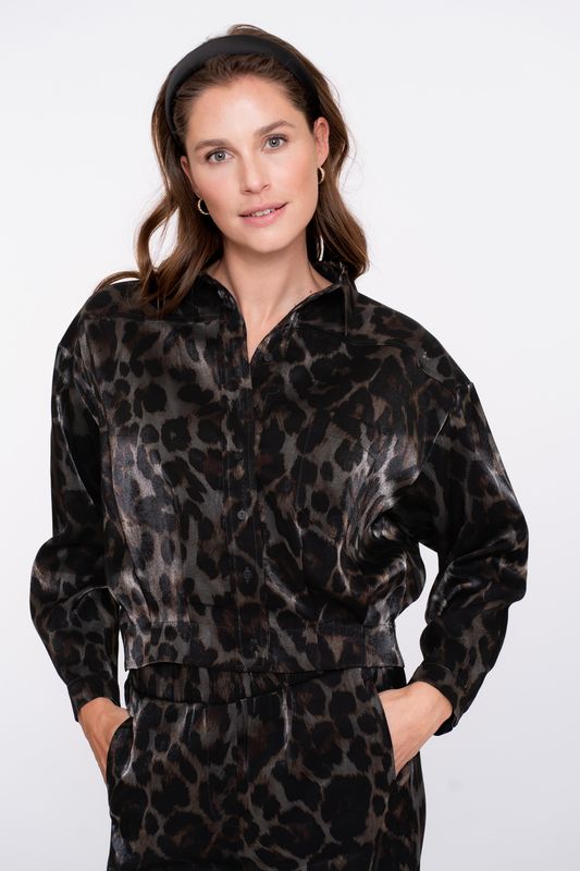 Geisha Jacket animal Grijs