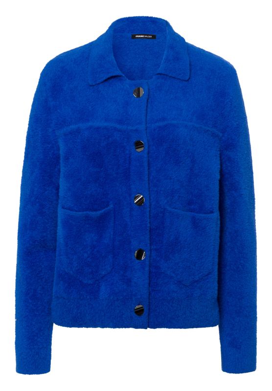 Frank Walder Strickweste Blauw