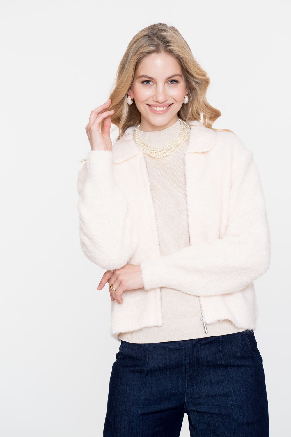 Geisha Cardigan Ecru
