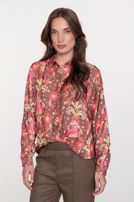 Geisha blouse Bruin