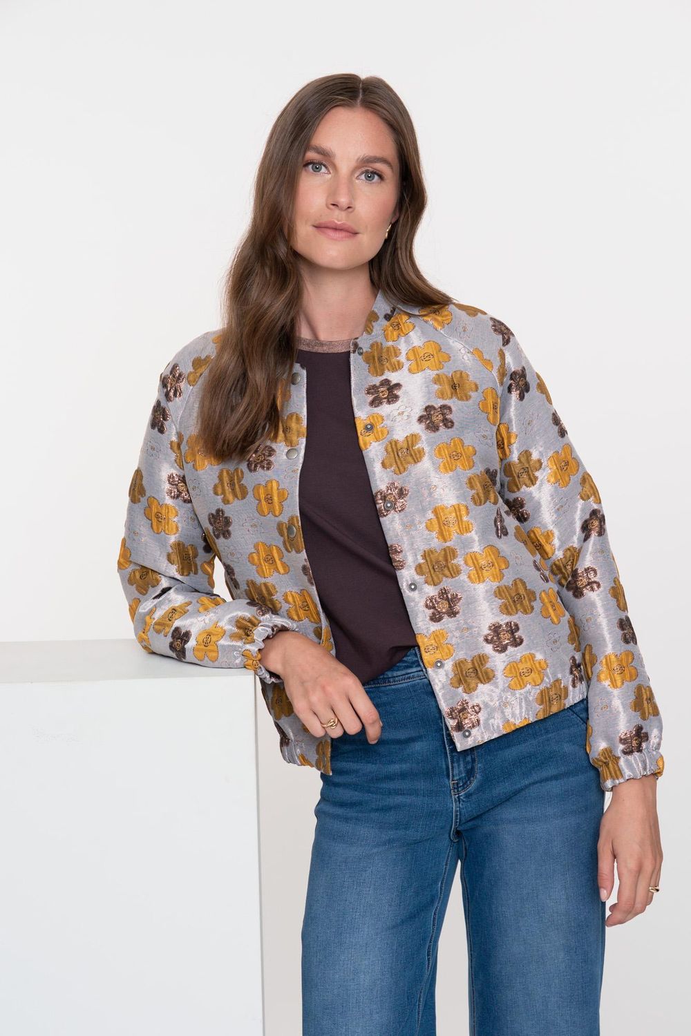 Geisha jacket Grijs/geel