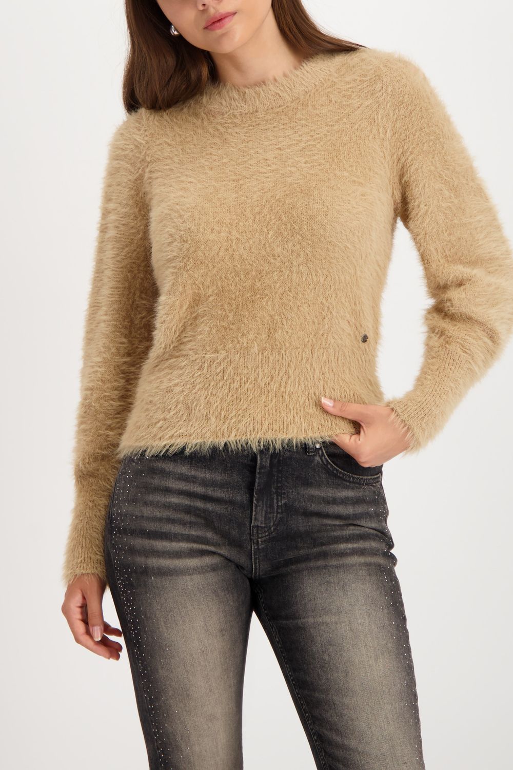 Monari Pullover cognac Beige