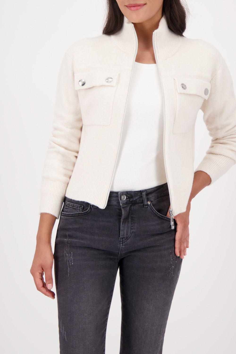 Monari vest almond Ecru