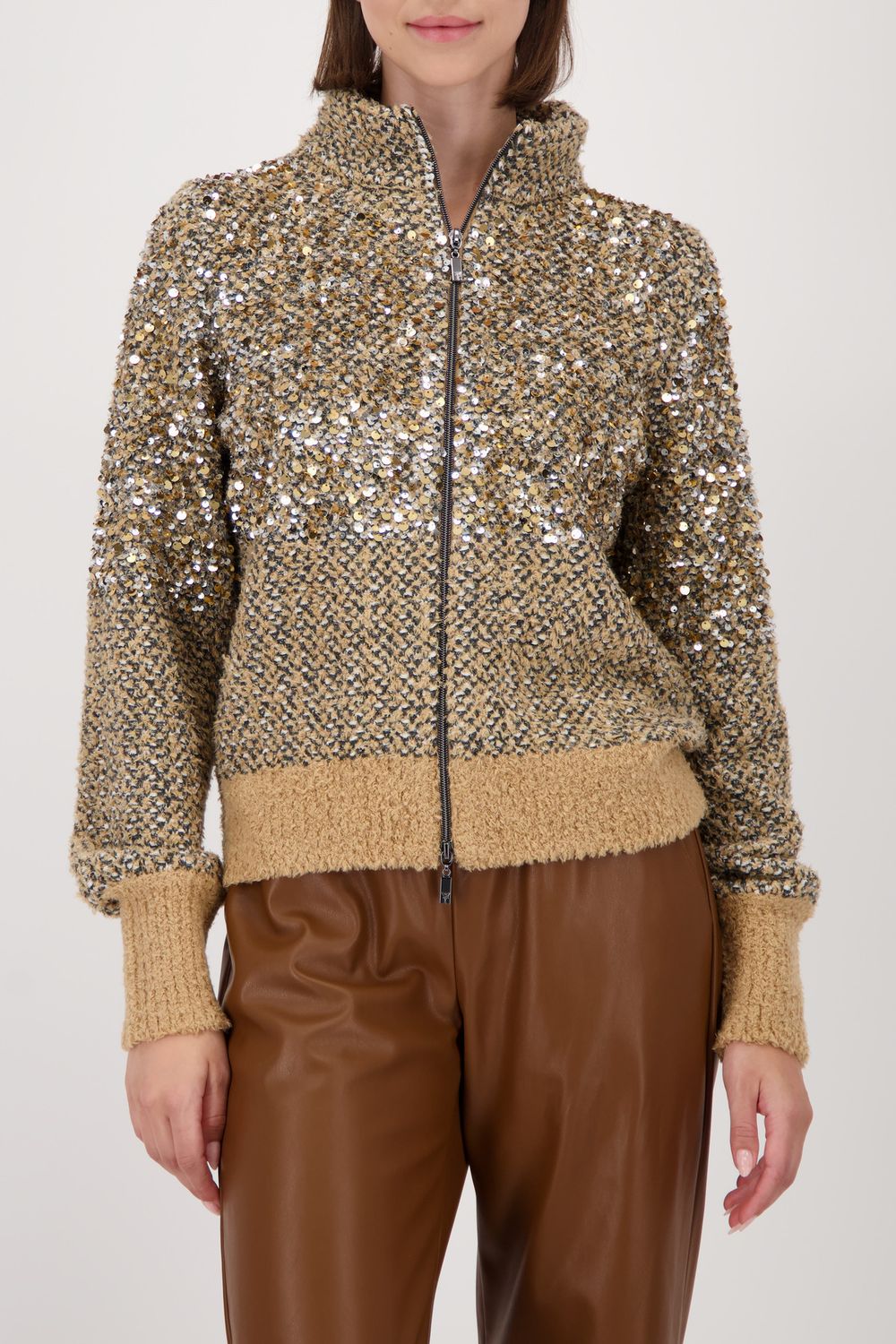 Monari vest cognac Beige