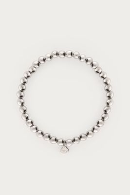 My Jewellery Stretch armband stalen kralen Zilver