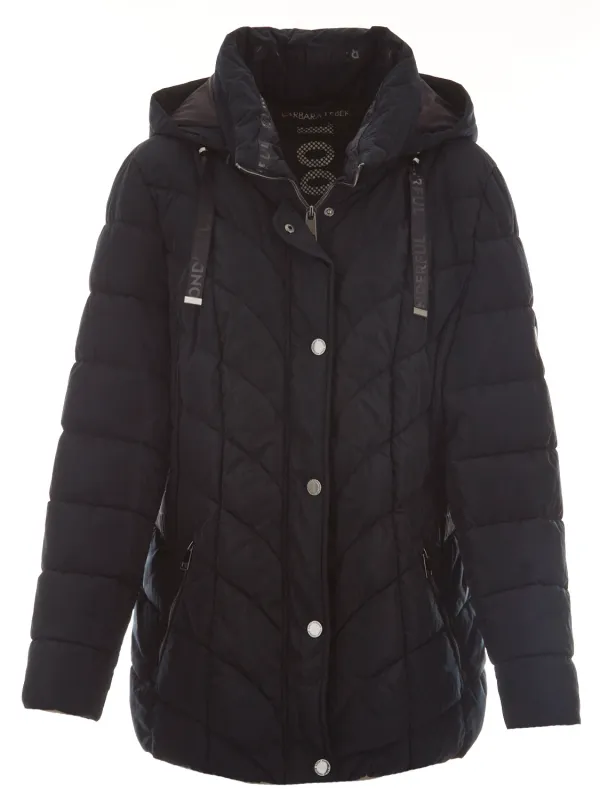 Barbara Lebek Jack met cappuchon Blauw