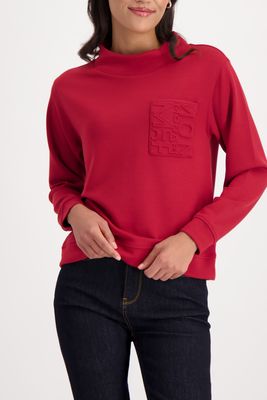 Monari Sweatshirt chimney red Rood